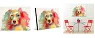 Creative Gallery Colorful Liberace Watercolor Dog 20" X 24" Acrylic Wall Art Print